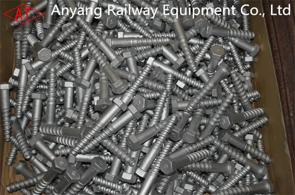 Railway Screw Spikes, Rail Spikes for Fixing Railroad Sleepers