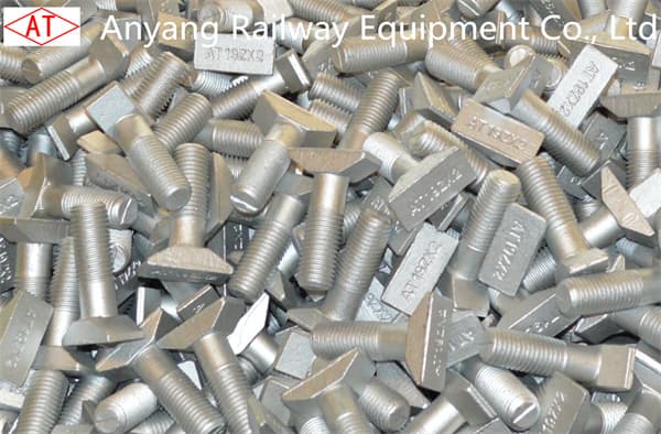 T Head Track Bolts for Railway Rail Fastening Systems