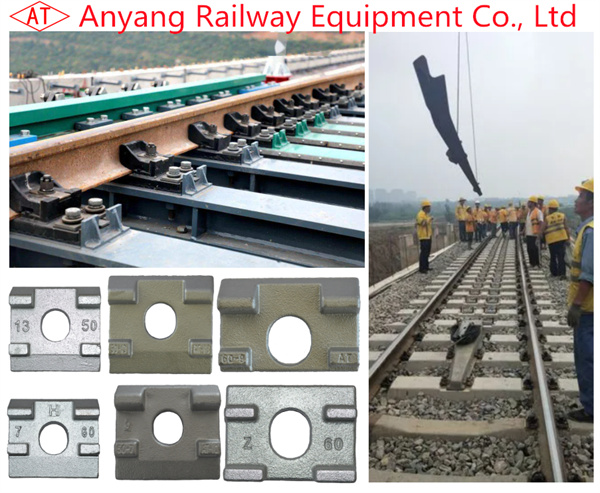 Small Resistance Fasteners, Guard Rail Anchors, Guard Rail Gussets, Rubber Pads for Jinan Railway