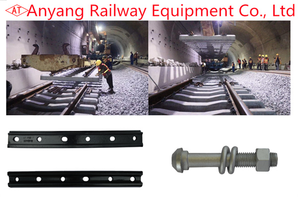 P50kg and P60 rail fishplates with M24 track bolts for Nanping-Longyan Railway