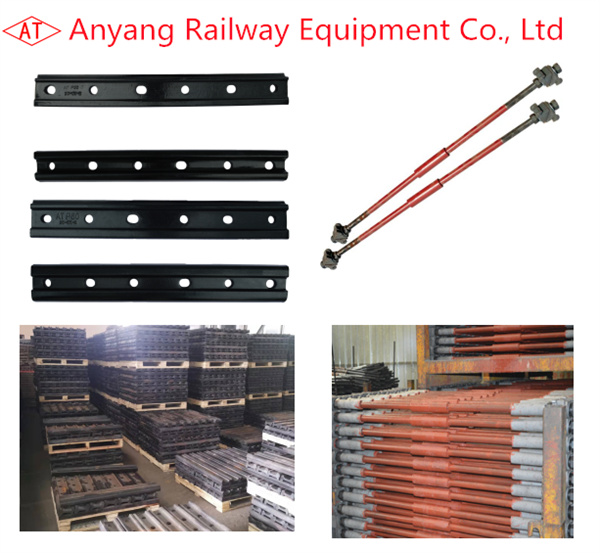 50kg/m, 60kg/m Steel Rails Ordinary Rail Fishplates, Insulating Gauge Tie Rods for Hefei Metro Line 5