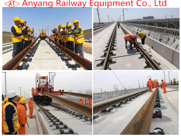 50kg/m and 60kg/m Rail Fastening System for Shangqiu-Hefei-Hangzhou Railway