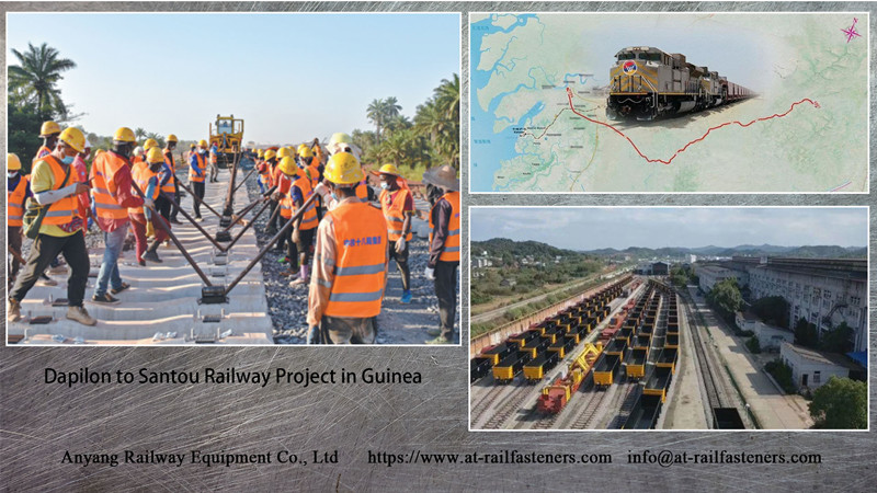 Railway Rail Joint Bars for Dapilon to Santou Railway Project in Guinea