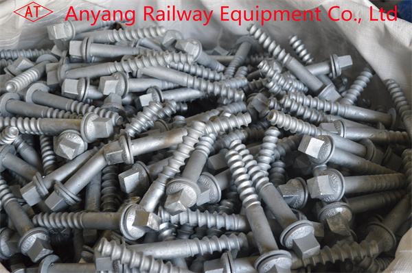 Ss36 Railway Spikes, Screw Spikes For Rail Fastening System