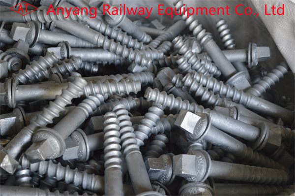 Ss36 Railway Spikes, Threaded Spikes For Rail Fastening System