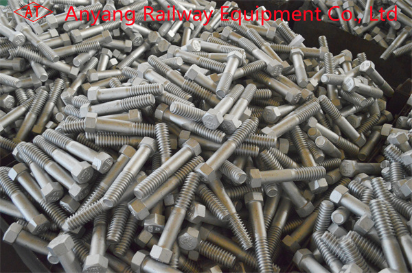 Track Bolts for Railway Rail Fastening System, Hot-Dip Galvanized