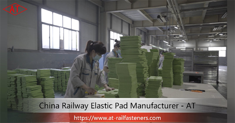 Railroad Resilient Pads Under Tie Plates for Rail Fastening System
