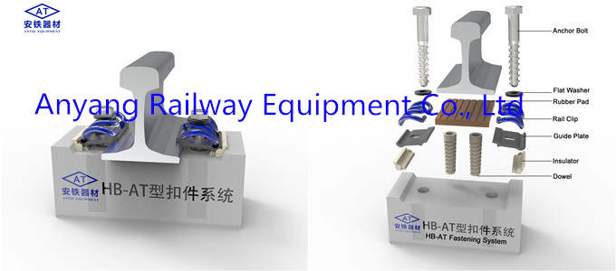 China HB-AT Railway Rail Fastening System Manufacturer