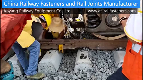 Ballasted Track Laying Process for High-Speed Railway