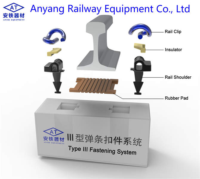 China Type III Railway Rail Fastening System Manufacturer