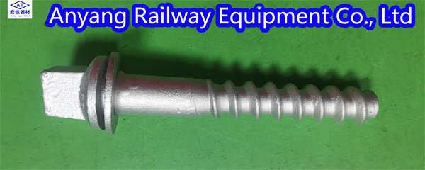 Ss35 Rail Screw Spike for W14 Fastening System, Coated by Dacromet