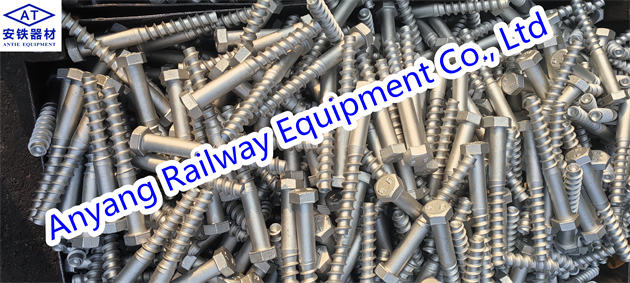 China Railroad Screw Spikes for Metro Fastening System