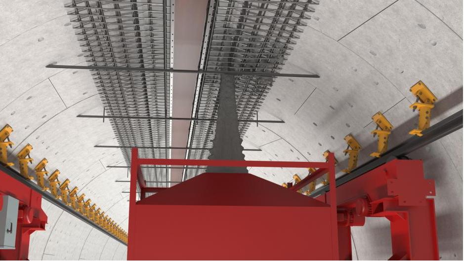 After the track is installed on the ground, how is it put into the subway tunnel