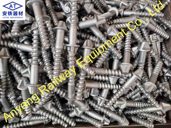 Chinese DHS35 Railroad Concrete Sleeper Screw Spike Producer