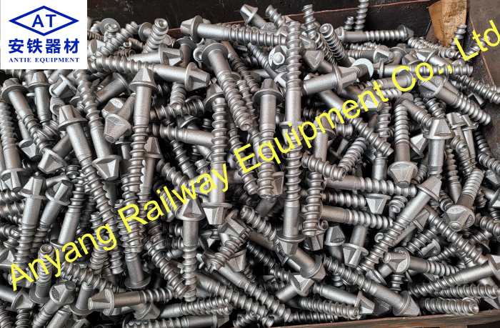 Chinese DHS35 Railway Concrete Sleeper Screw Spike Manufacturer