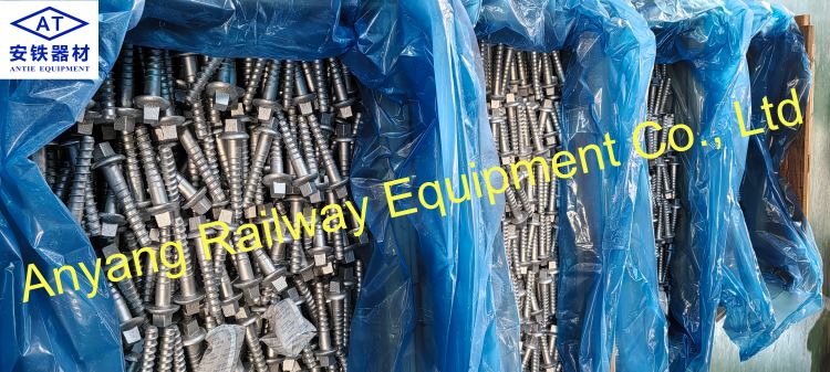 Chinese M22×130 Railroad Sleeper Screw Spikes Manufacturer